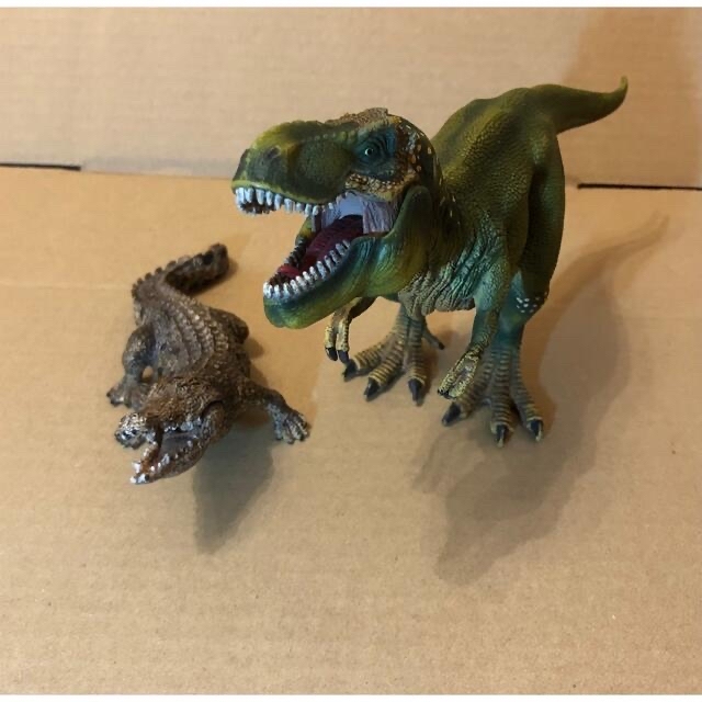 シュライヒ　恐竜　ワニ　ティラノサウルス エンタメ/ホビーのフィギュア(その他)の商品写真