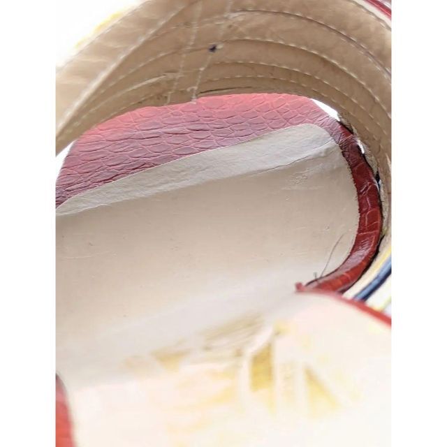 Salvatore Ferragamo(サルヴァトーレフェラガモ)の訳ありセール⭐フェラガモFerragamo マルチカラ―サンダル　22.5～23 レディースの靴/シューズ(サンダル)の商品写真