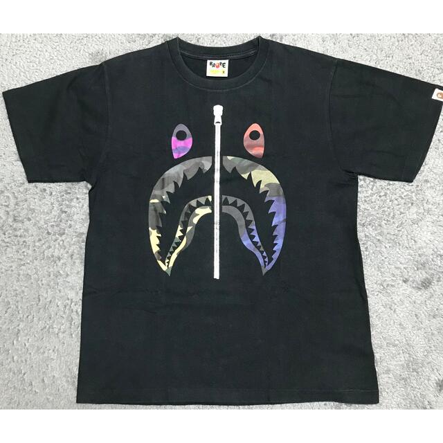 アベイシングエイプ　シャーク　プリントTシャツ