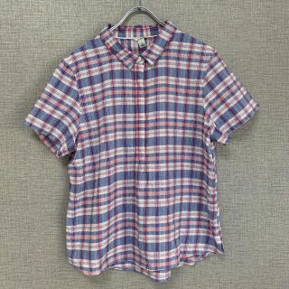 エルエルビーン(L.L.Bean)のエルエルビーン　90s 00s ビンテージ　アメリカ古着　プルオーバー　古着(シャツ/ブラウス(半袖/袖なし))