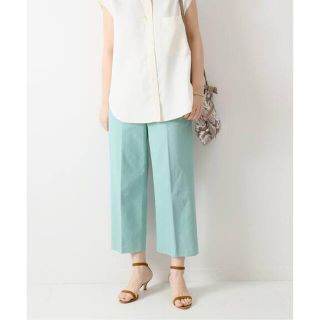 【美品】Spick and Span　クロップドパンツ　春夏　緑　水色　半端丈