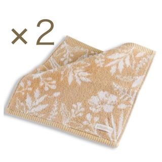 ロクシタン(L'OCCITANE)の【2点セット】ロクシタン　ボタニカル柄ブラウン　タオル(タオル/バス用品)