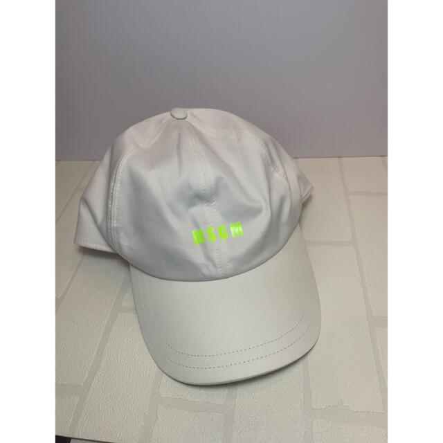 MSGM(エムエスジイエム)の新品 未使用 匿名配送 帽子 キャップ エムエスジイエム msgm ホワイト 白 レディースの帽子(キャップ)の商品写真
