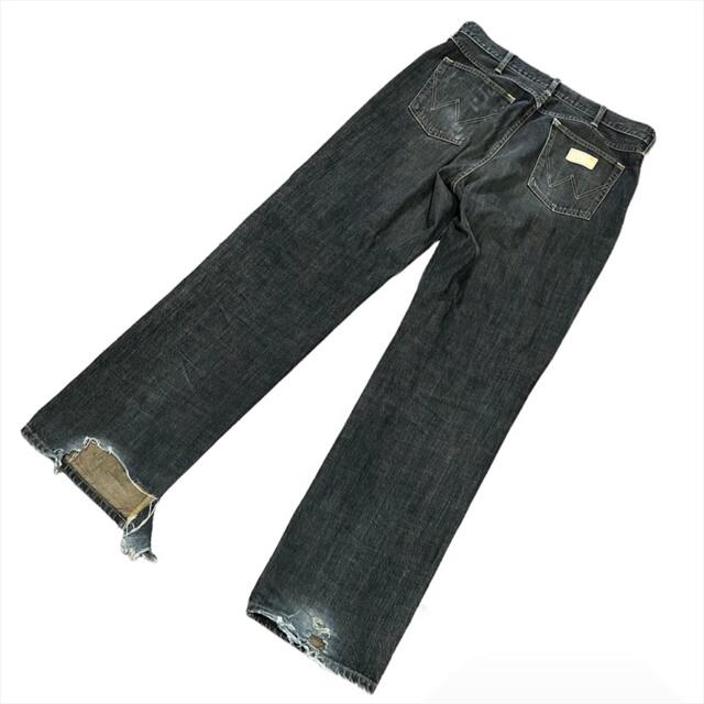 Wrangler - 【Wrangler】vintage ラングラー ボロボロ デニム Wrangler - 【Wrangler】vintage ラングラー ボロボロ デニム
