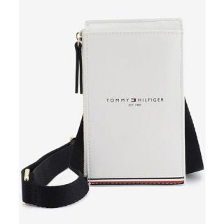 トミーヒルフィガー(TOMMY HILFIGER)のトミーヒルフィガー　TOMMY HILFIGER モバイルポシェット　ホワイト(ショルダーバッグ)