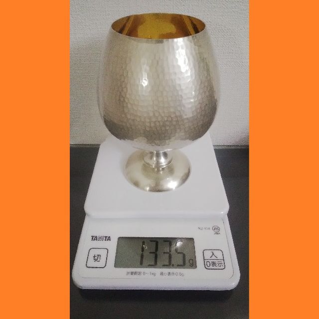 銀製 133g 宮本商行 ブランデーカップ鎚目 ワイングラス sertecgt.com