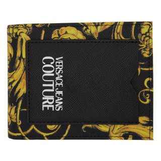 ヴェルサーチ(VERSACE)の【新品未使用】 VERSACE JEANS COUTURE 財布 ブラック(折り財布)