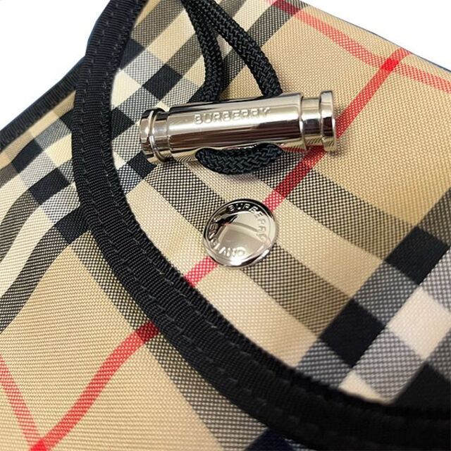 BURBERRY(バーバリー)の【新品】BURBERRY　ベージュ　チェック　ポーチ　ショルダー　バッグ メンズのバッグ(ショルダーバッグ)の商品写真