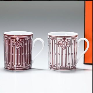 エルメス(Hermes)のHERMES Hデコマグカップ　2個セット(食器)