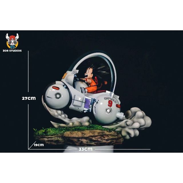 ドラゴンボール 孫悟空 バイク ガレージキット 塗装済み完成品 ドラゴンボール 孫悟空 バイク ガレージキット 塗装済み完成品