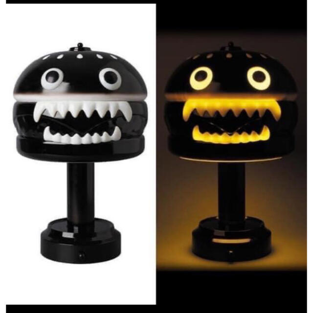 希少 UNDERCOVER MEDICOM TOY ハンバーガーランプ 黒 全商品