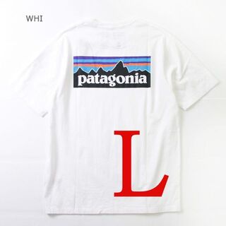 タグ付き新品　patagonia パタゴニア Tシャツ　P-6ロゴ　白L(Tシャツ/カットソー(半袖/袖なし))