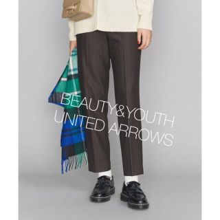 ビューティアンドユースユナイテッドアローズ(BEAUTY&YOUTH UNITED ARROWS)の【いの様専用】BY ヘリンボーンストライプテーパードパンツ センタープレス(カジュアルパンツ)