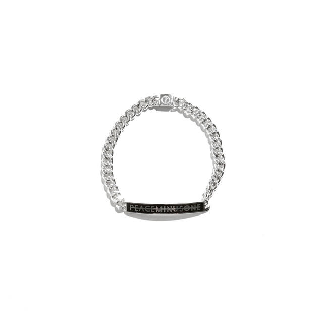 PEACEMINUSONE(ピースマイナスワン)のpeaceminusone logo bracelet #1 black  メンズのアクセサリー(ブレスレット)の商品写真