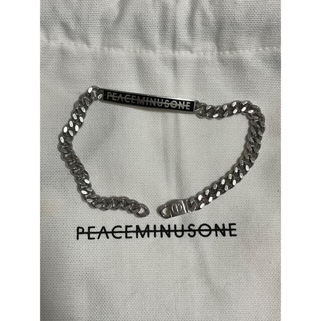 PEACEMINUSONE(ピースマイナスワン)のpeaceminusone logo bracelet #1 black  メンズのアクセサリー(ブレスレット)の商品写真