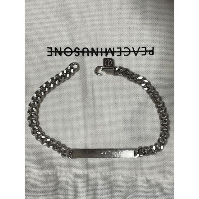 PEACEMINUSONE(ピースマイナスワン)のpeaceminusone logo bracelet #1 black  メンズのアクセサリー(ブレスレット)の商品写真