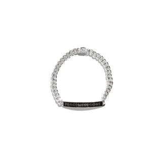 ピースマイナスワン(PEACEMINUSONE)のpeaceminusone logo bracelet #1 black (ブレスレット)