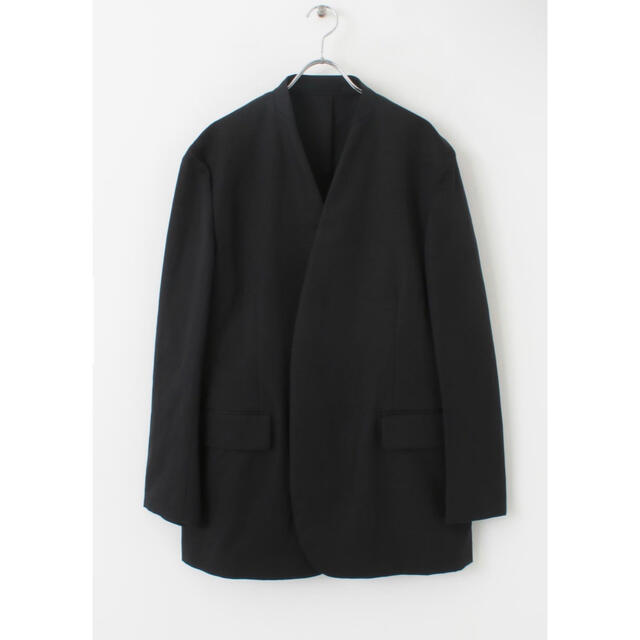 YLEVE　COTTON HEMP SLAB JACKETノーカラージャケット