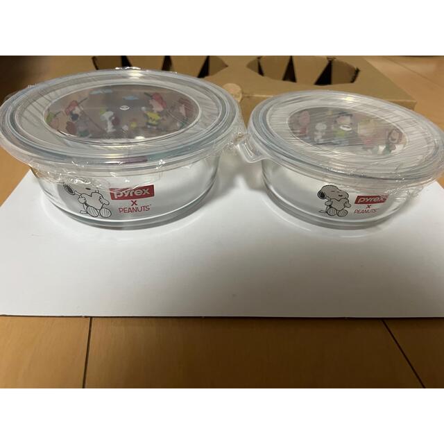 Pyrex(パイレックス)のスヌーピー  パイレックス　耐熱ガラス容器 インテリア/住まい/日用品のキッチン/食器(容器)の商品写真