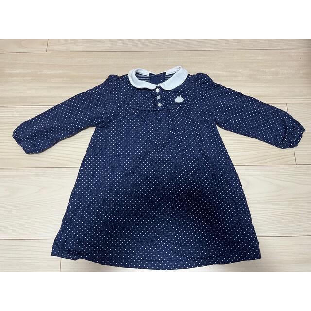 mikihouse(ミキハウス)のミキハウス　ワンピース　90cm キッズ/ベビー/マタニティのキッズ服女の子用(90cm~)(ワンピース)の商品写真