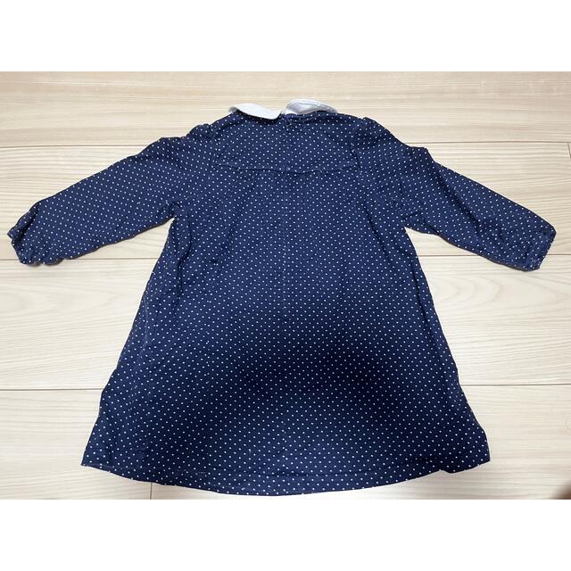 mikihouse(ミキハウス)のミキハウス　ワンピース　90cm キッズ/ベビー/マタニティのキッズ服女の子用(90cm~)(ワンピース)の商品写真