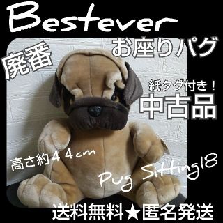 レア！ Bestever ベストエバー Pug Sittingぬいぐるみ★パグ レア！ Bestever ベストエバー Pug Sittingぬいぐるみ☆パグの