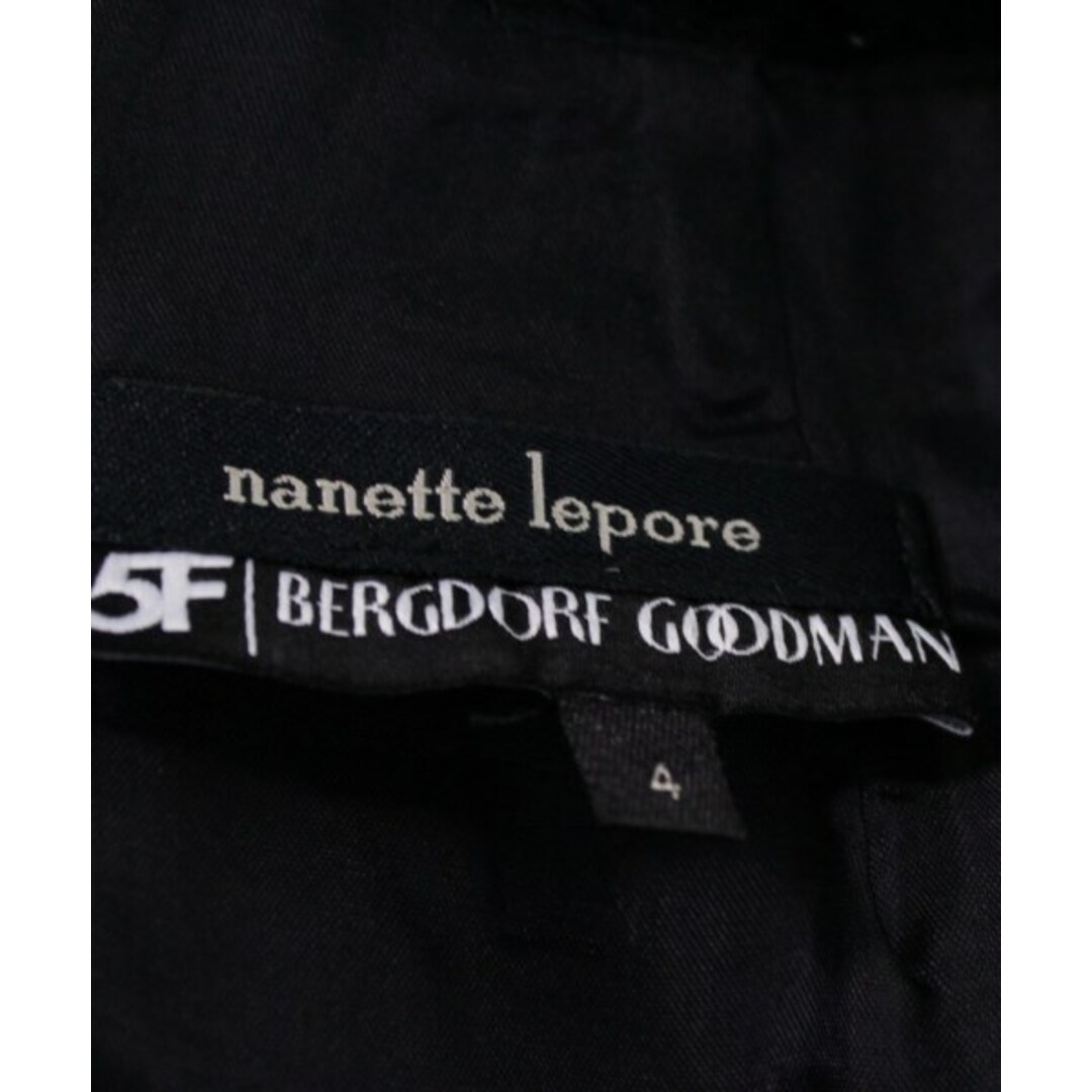 Nanette Lepore(ナネットレポー)のnanette lepore ナネットレポー ワンピース 4(M位) 黒 【古着】【中古】 レディースのワンピース(ひざ丈ワンピース)の商品写真