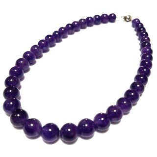 10ミリ 紫水晶 アメジスト 数珠 ネックレス パワーストーン 天然石(ネックレス)