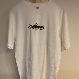 シュプリーム(Supreme)のsupreme 20FW stay positive Tシャツ　L 白(Tシャツ/カットソー(半袖/袖なし))