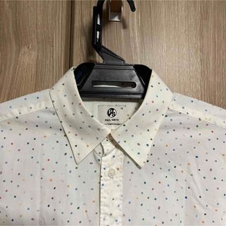 paul smith 長袖 シャツ ドット 水玉 ドレスシャツ デザイン 総柄