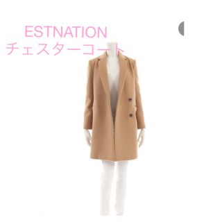 エストネーション(ESTNATION)の☆美品☆ESTNATION チェスターコート　ベージュ　38(チェスターコート)