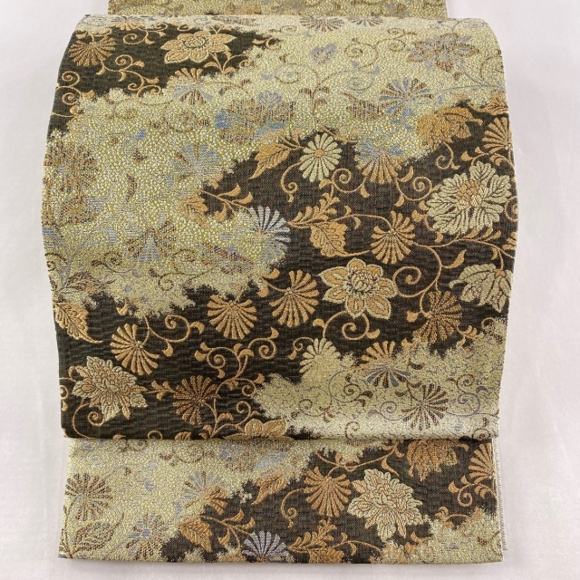 袋帯 美品 名品 六通 正絹 【中古】 ttwir.com