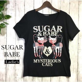 SUGAR BABE 立体プリントイラストTシャツ レディース【3L】(Tシャツ(半袖/袖なし))