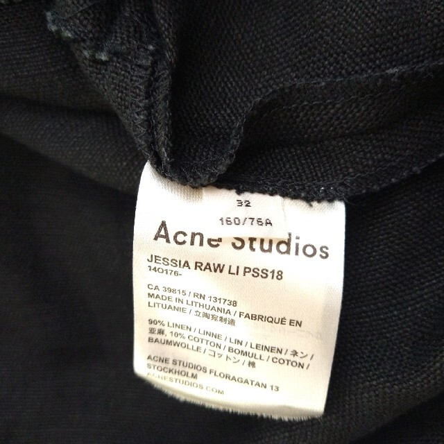 ◎美品 Acne Studios リネンワンピース 切りっぱなし加工 32 9