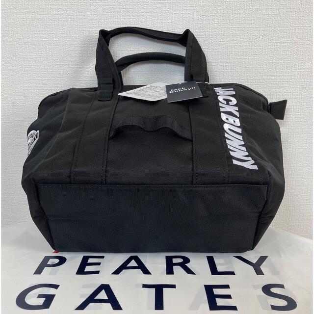 PEARLY GATES(パーリーゲイツ)の新品 パーリーゲイツ ジャックバニー 【定番】 カートバッグ 黒 スポーツ/アウトドアのゴルフ(バッグ)の商品写真