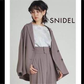 スナイデル(SNIDEL)のSNIDEL(スナイデル) snidel ジョーゼットダブルジャケットとろみ素材(テーラードジャケット)