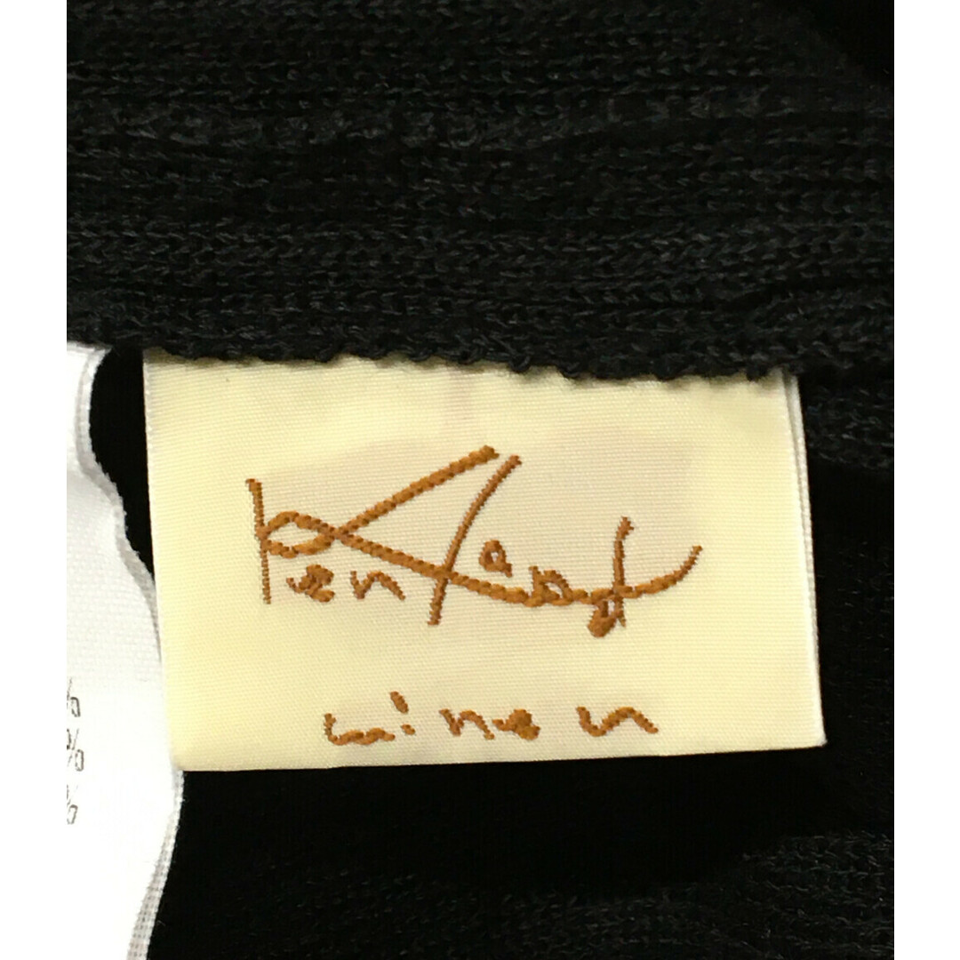 Aランク ☆Kenland Linen ケンランドリネン ワイドパンツ チャコール