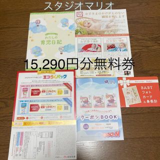 スタジオマリオ15,290円分無料券　育児ノート他おまけたくさん(その他)