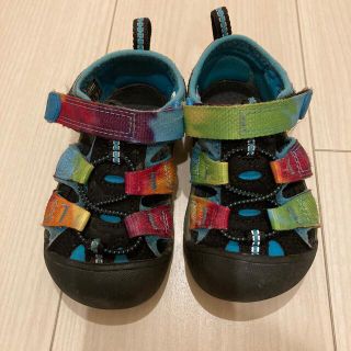 キーン(KEEN)のキッズ KEEN NEWPORT H2 RAINBOW TIE DYE (サンダル)