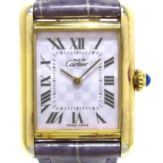 カルティエ(Cartier)のカルティエ 腕時計 レディース 革ベルト(腕時計)
