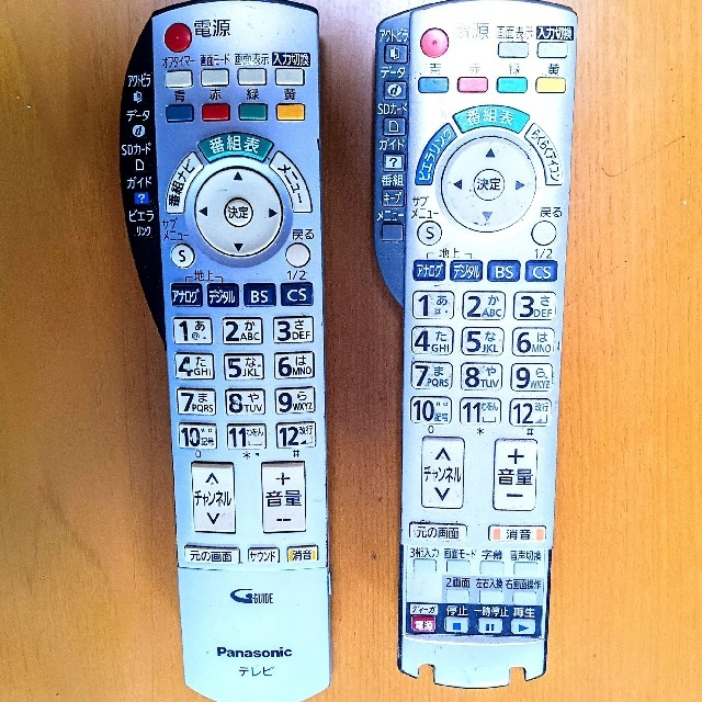 Panasonic - テレビリモコン2個 格安 通電のみ確認済 Panasonic Panasonic - テレビリモコン2個 格安 通電のみ確認済 Panasonic