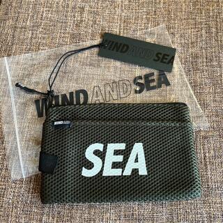 WIND AND SEA - wind and sea メッシュジッパーポーチ オリーブ