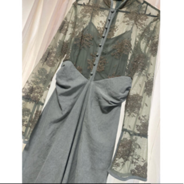 Ameri VINTAGE(アメリヴィンテージ)のameri vintage    flower lace dress レディースのフォーマル/ドレス(ロングドレス)の商品写真