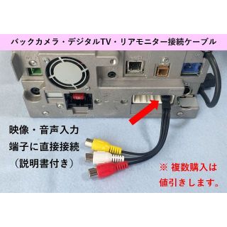 ☆彡バックカメラ・デジタルTV・リアモニターケーブル AVIC-MRZ90他用(その他)