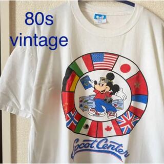 ディズニー(Disney)の希少 80s USA製 Disney ディズニーワールド エプコット Tシャツ(Tシャツ/カットソー(半袖/袖なし))