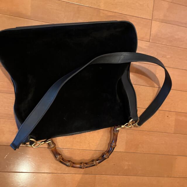 Gucci - GUCCIバンブーバッグ スエード ブラックの通販 by ひろ's shop
