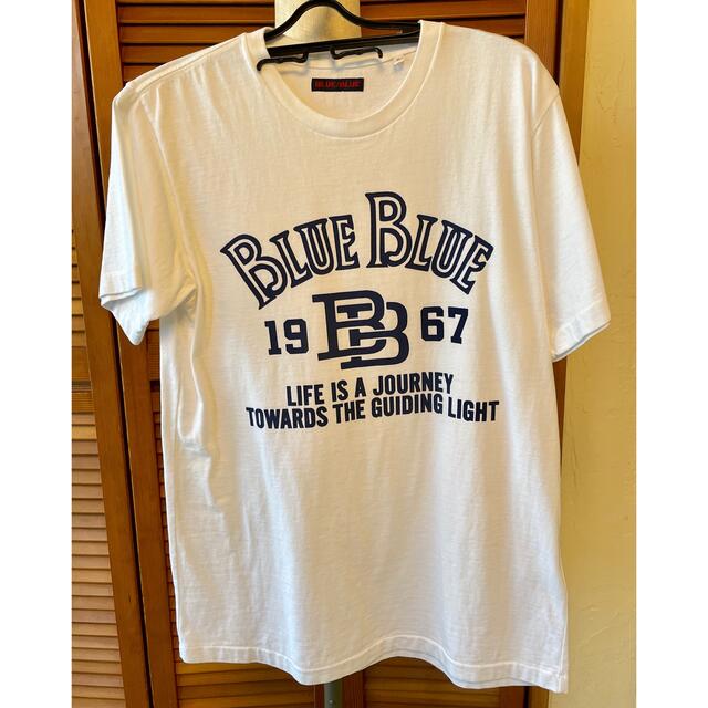 BLUE BLUE(ブルーブルー)の新品未使用　タグ付　ハリウッドランチマーケット  BLUE BLUE 白Tシャツ メンズのトップス(Tシャツ/カットソー(半袖/袖なし))の商品写真