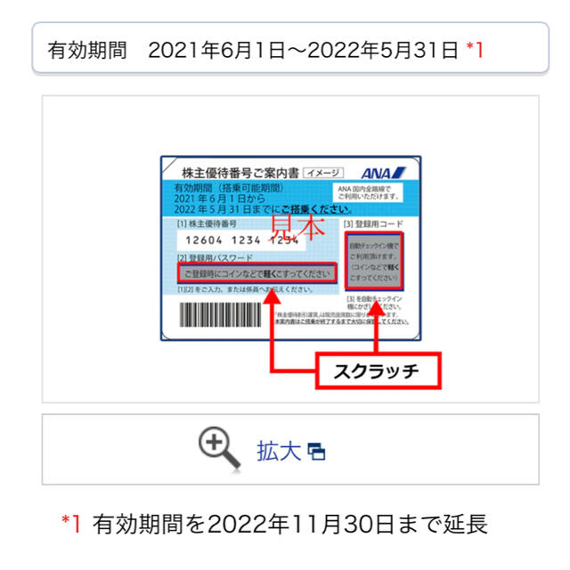 ANA 株主優待券 2枚 チケットの優待券/割引券(その他)の商品写真