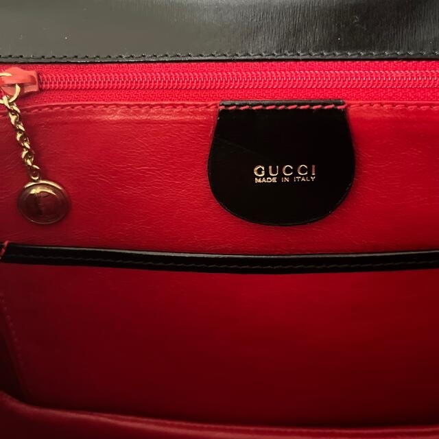 Gucci(グッチ)のGUCCI バンブー 2wayレザーハンドバッグ ショルダーバッグ BLACK レディースのバッグ(ハンドバッグ)の商品写真