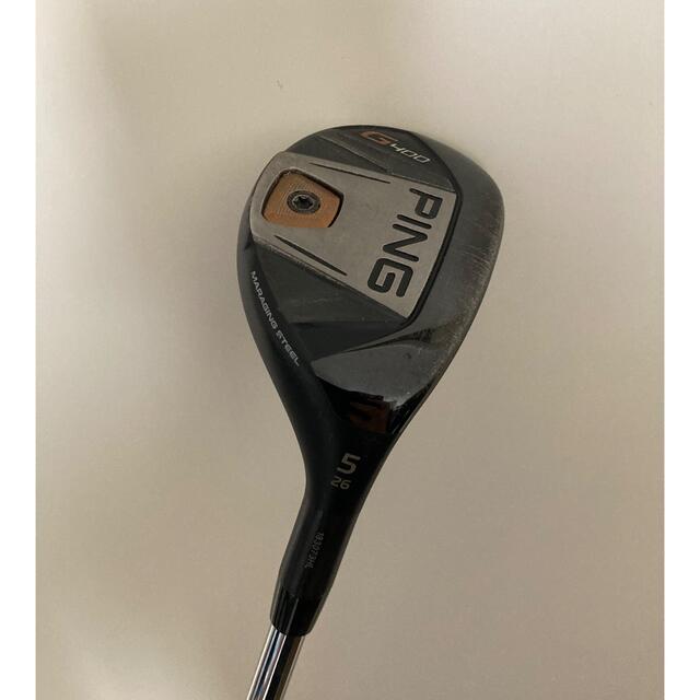 Ping ピン G400 ユーティリティ　5番 26度 スチールシャフト